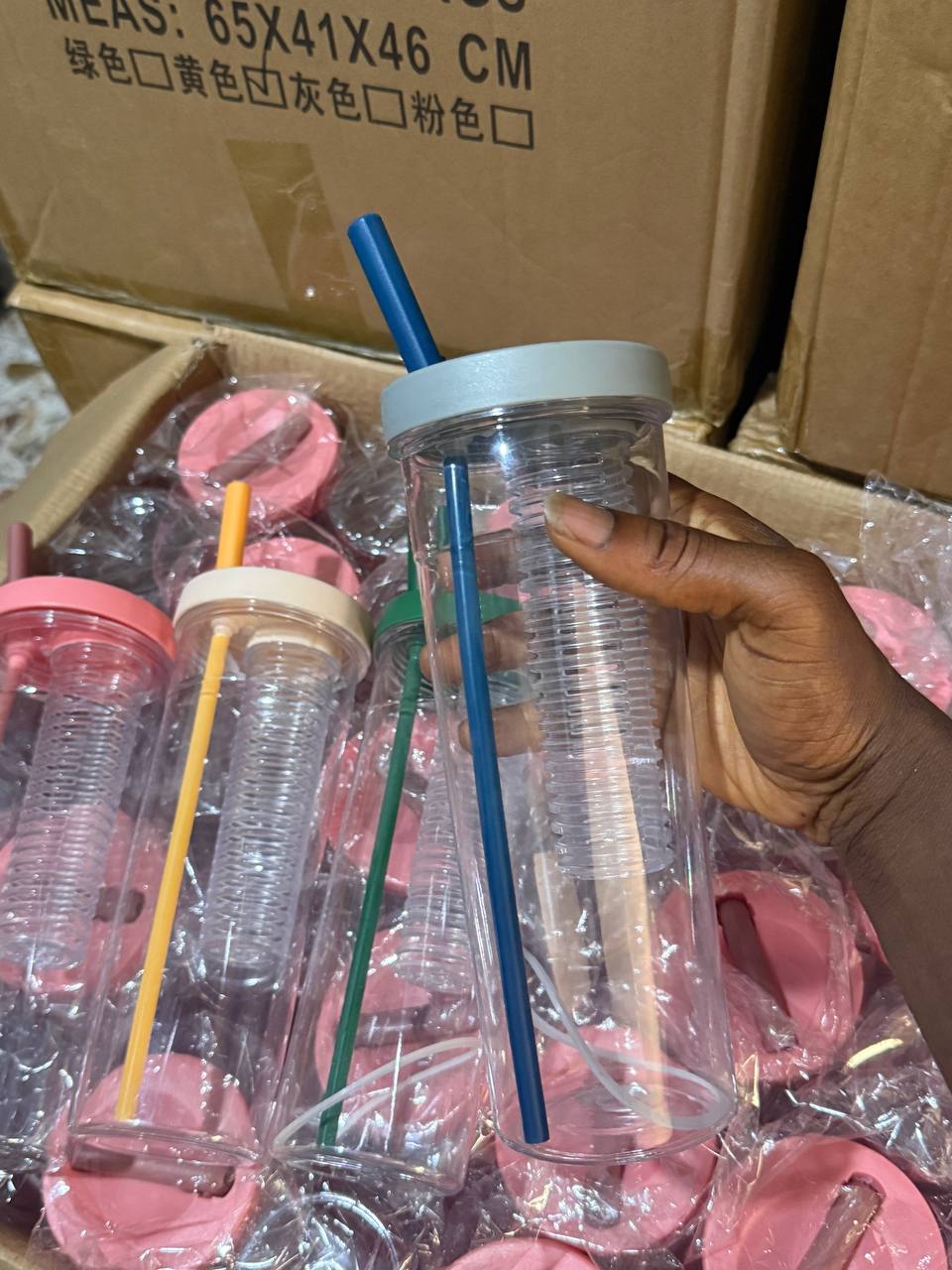 Fruit straw bottle
