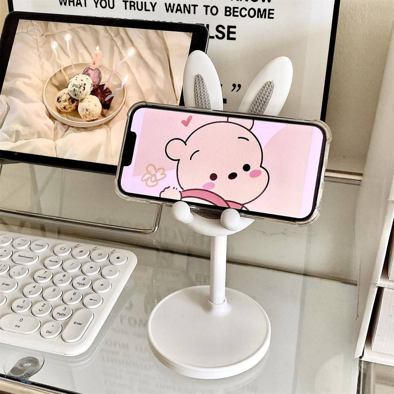 Rabbit phone stand